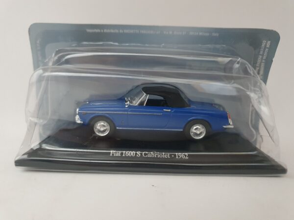 Fiat 1600 S Cabriolet - 1962 scala 1/43 Hachette