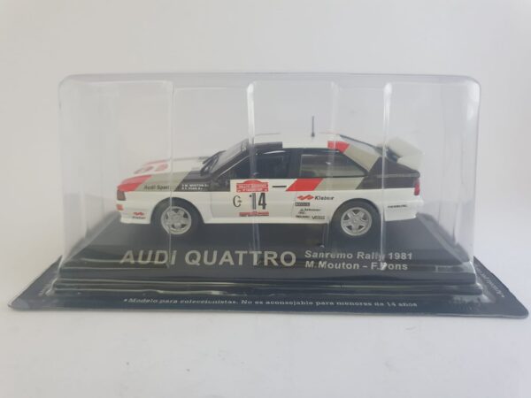AUDI QUATTRO - SANREMO RALLY 1981 1/43 RALLY