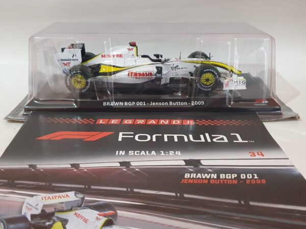 BRAWN GP 01 - Jenson Button - 2009 Uscita 34 - Le Grandi Formula 1 1:24