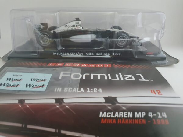 McLAREN MP 4-14 - Mika Häkkinen - 1999 Uscita 42 - Le Grandi Formula 1 1:24