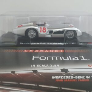 MERCEDES W196 - Juan Manuel Fangio - 1955 Uscita 46 - Le Grandi Formula 1 1:24