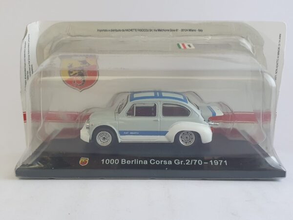 Fiat Abarth 1000 Berlina Corsa Gr. 2/70 - 1971 scala 1/43 hachette