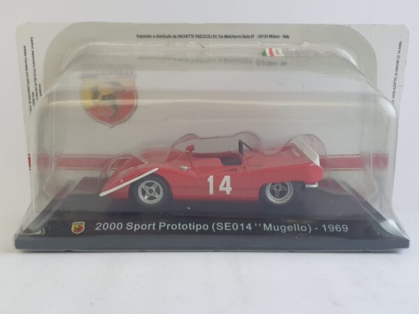 2000 Sport Prototipo (SE014 "Mugello) - 1969 Abarth scala 1/43 hachette