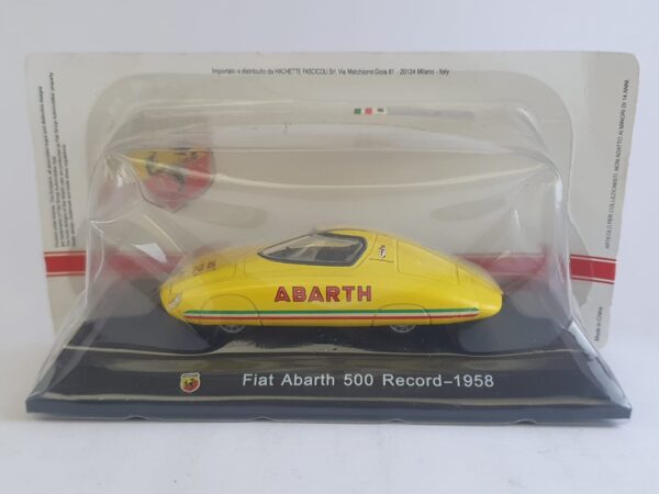 Fiat Abarth 500 Record - 1958 scala 1/43 hachette