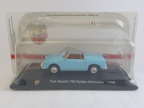Fiat Abarth 750 Spider Allemano - 1958 scala 1/43 hachette