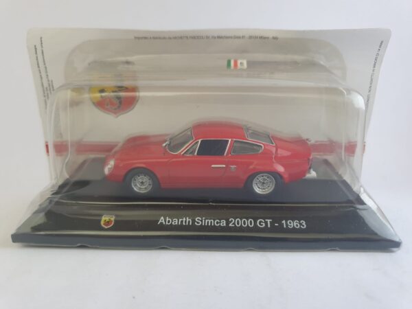 Abarth Simca 2000 GT -1963 scala 1/43 hachette