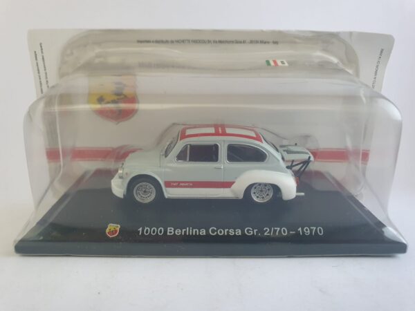 Fiat Abarth 1000 Berlina Corsa Gr. 2/70 - 1970 scala 1/43 hachette
