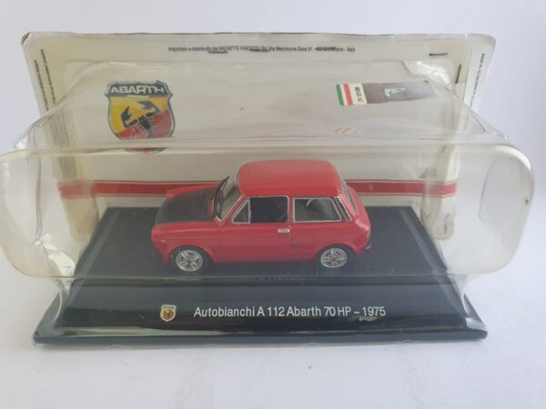 Autobianchi A 112 Abarth 70 HP - 1975 scala 1/43 hachette