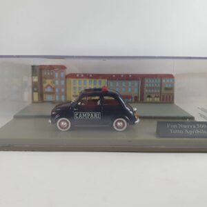 Fiat Nuova 500 Tetto Apribile (CAMPARI) - Fiat 500 Story Collection 1/43