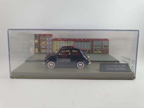 Fiat Nuova 500 Tetto Apribile (CAMPARI) - Fiat 500 Story Collection 1/43