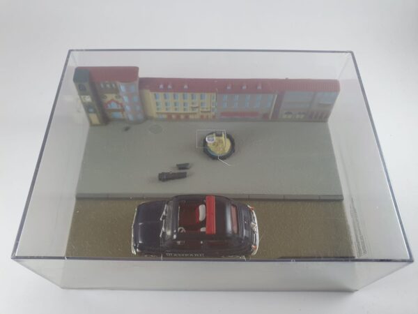 Fiat Nuova 500 Tetto Apribile (CAMPARI) - Fiat 500 Story Collection 1/43 - immagine 3