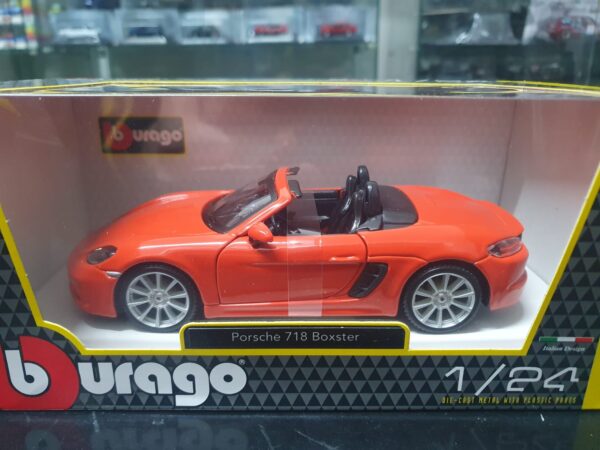 Porsche 718 Boxster scala 1:24 Burago - immagine 2