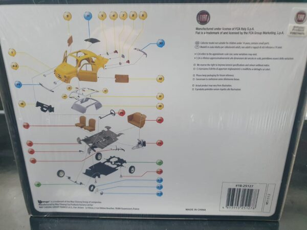 Fiat 500 F (1965) scala 1:24 Burago - immagine 2