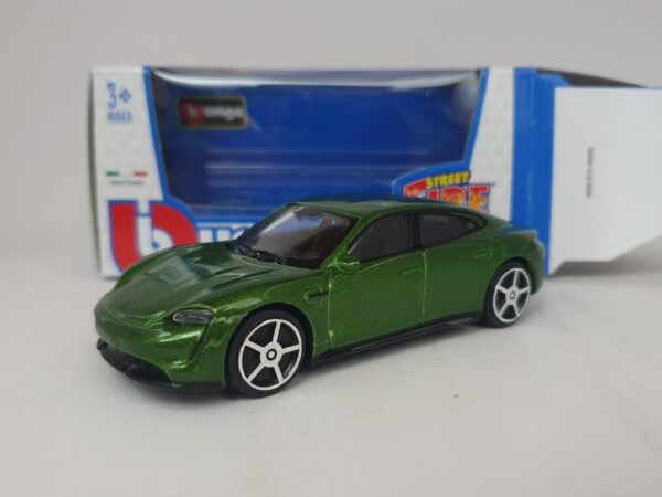 Porsche Taycan 2018 Verde Metallizzato  - BURAGO 1/43
