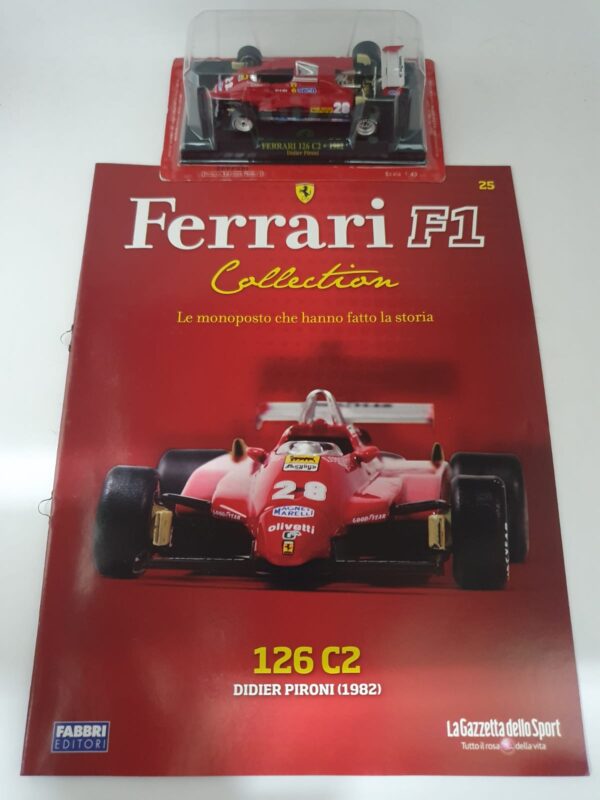 FERRARI 126 C2 - 1982 Didier Pironi - Ferrari F1 collection 1/43 uscita 25 - immagine 3