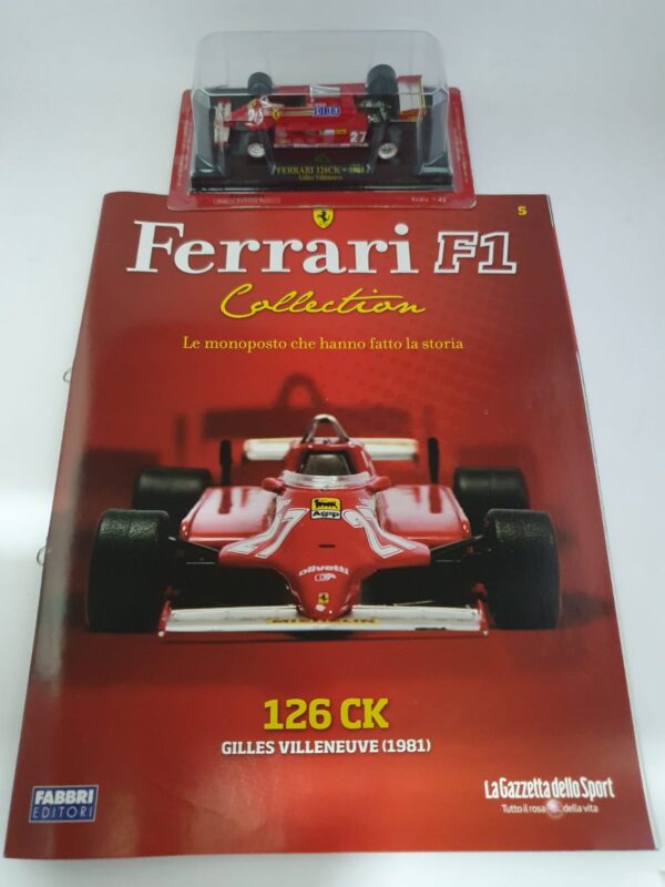 FERRARI 126CK - 1981 Gilles Villeneuve - Ferrari F1 collection 1/43 uscita 5 - immagine 3