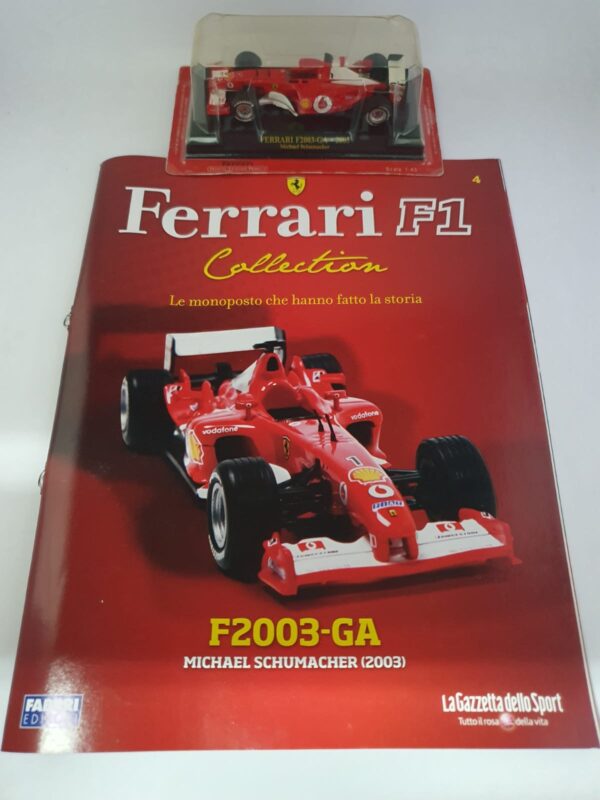 FERRARI F2003-GA - 2003 Michael Schumacher - Ferrari F1 collection 1/43 uscita 4 - immagine 3
