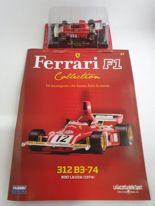FERRARI 312B3-74 - 1974 Niki Lauda - Ferrari F1 collection 1/43 uscita 27 - immagine 3