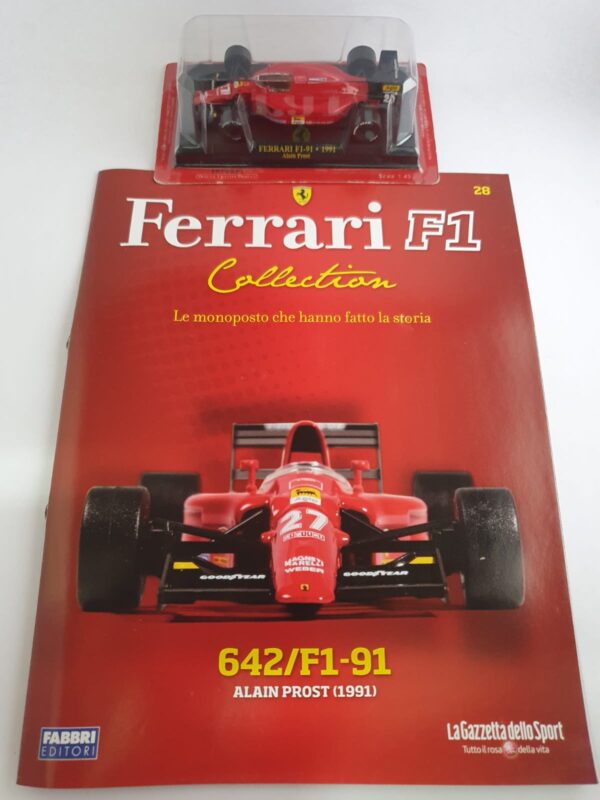 FERRARI F1-91 - 1991 Alain Prost - Ferrari F1 collection 1/43 uscita 28 - immagine 3