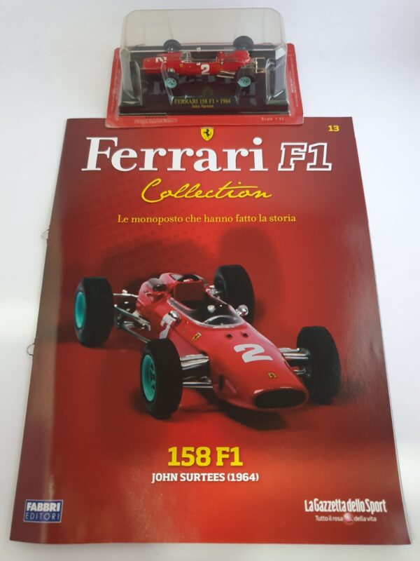 FERRARI 158 F1 - 1964 John Surtees - Ferrari F1 collection 1/43 uscita 13 - immagine 3