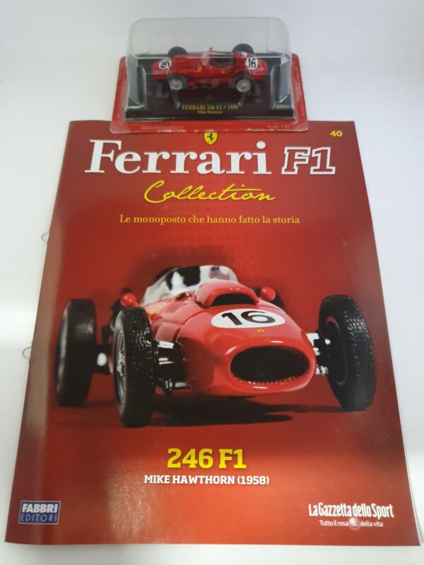 FERRARI 246 F1 - 1958 Mike Hawtorn - Ferrari F1 collection 1/43 uscita 40 - immagine 3