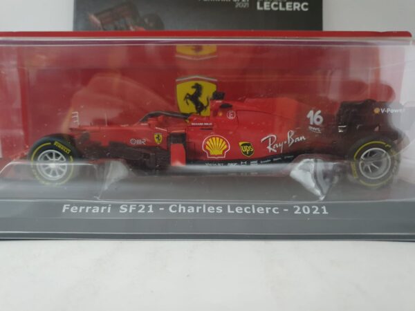 Ferrari SF21 - Charles Leclerc - 2021 Uscita 1 - LE GRANDI FERRARI F1 1:24 - immagine 2