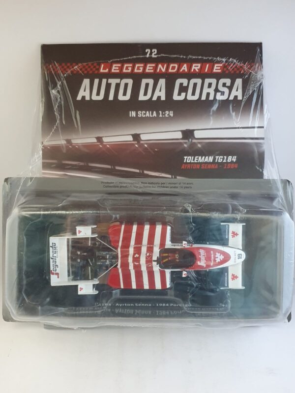 TOLEMAN TG184 - Ayrton Senna - 1984 - Portuguese Grand Prix Uscita 72 - Le Grandi Formula 1 1:24
