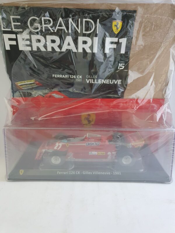 Ferrari 126 CK - Gilles Villeneuve - 1981 Uscita 15 - LE GRANDI FERRARI F1 1:24