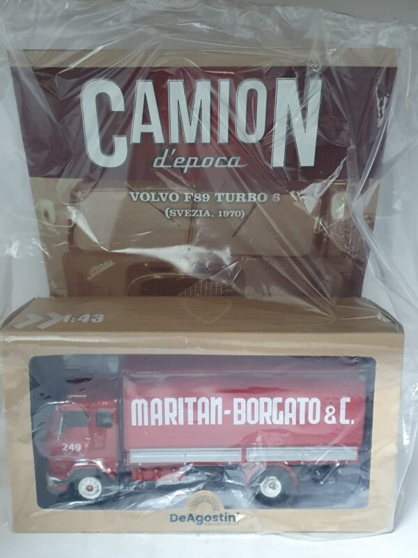 VOLVO F89 TURBO 6 ( SVEZIA, 1970) MARITAN BORGATO - Camion D'epoca 1/43