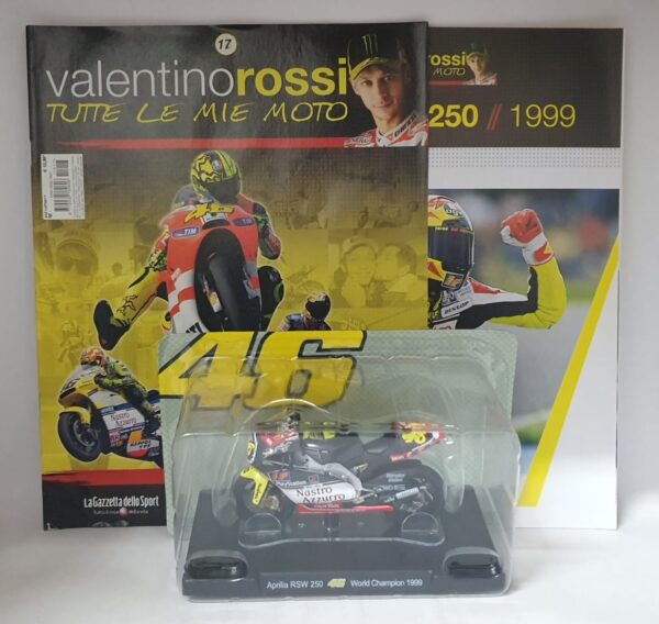 Aprilia RSW 250 World Champion 1999 Valentino Rossi 46 1/18 - uscita 17
