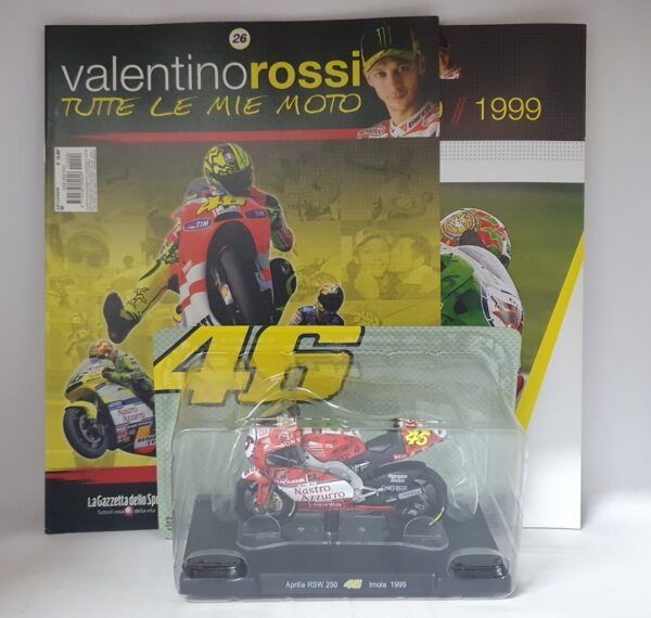 Aprilia RSW 250 Imola 1999 Valentino Rossi 46 1/18 - uscita 26